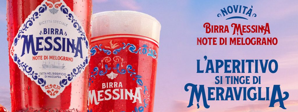 L’APERITIVO SI TINGE DI MERAVIGLIA: NASCE BIRRA MESSINA NOTE DI MELOGRANO