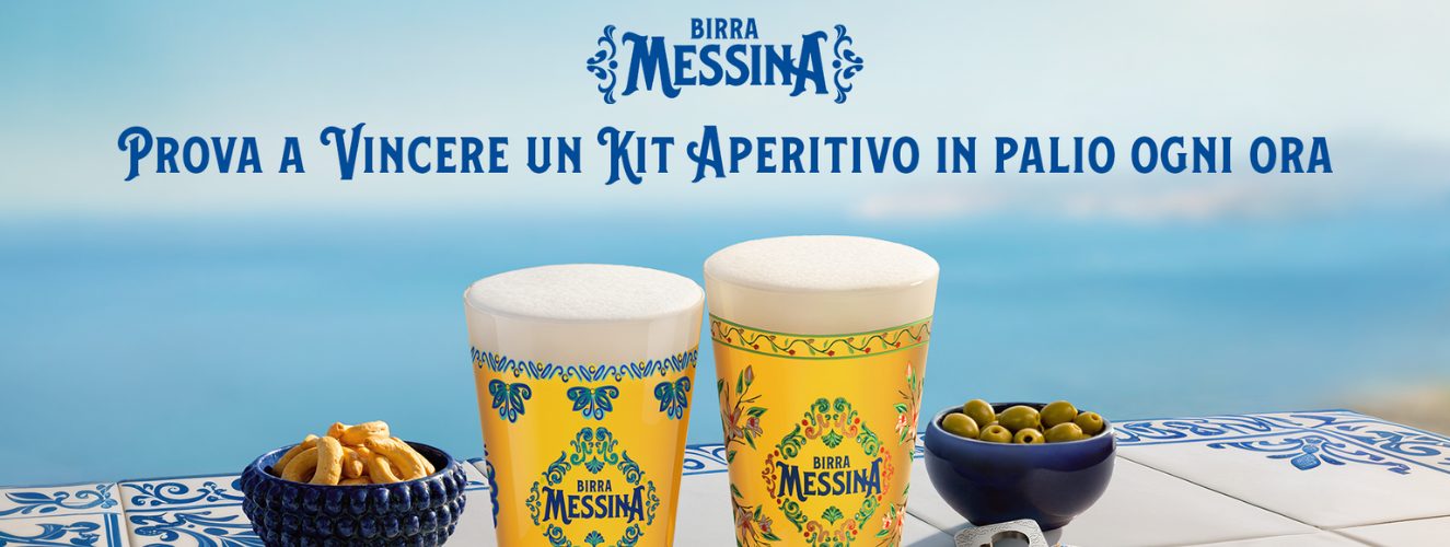 BIRRA MESSINA PRESENTA IL KIT APERITIVO  UN OMAGGIO A UN RITO TIPICAMENTE ITALIANO